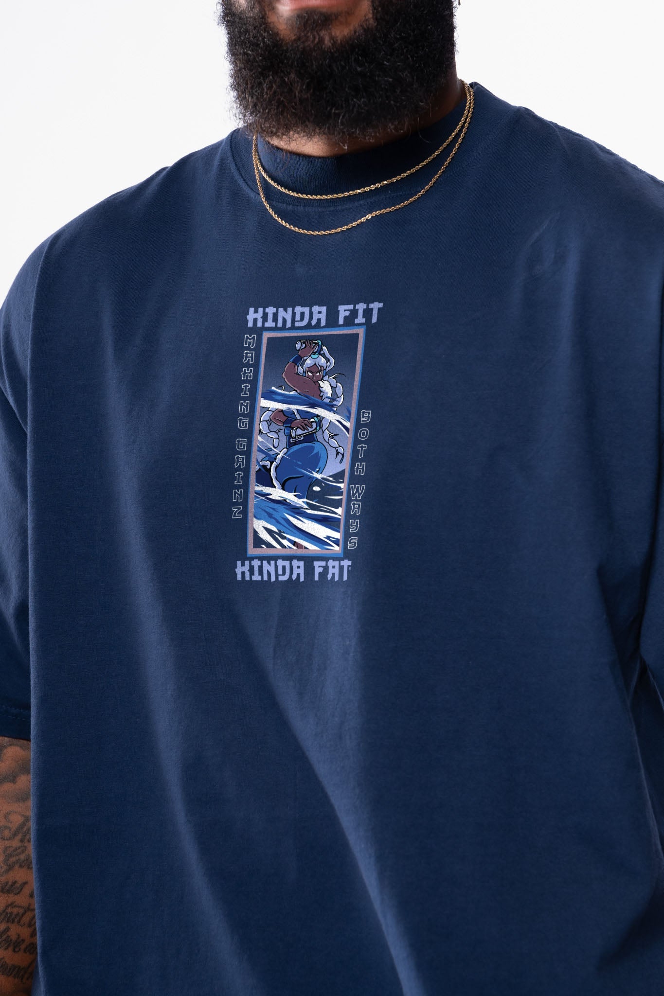 Kinda Fit Kinda Fat Spirit of Strength Premium Oversized Tee