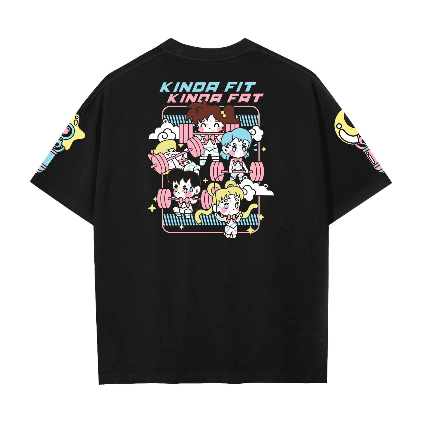 Kinda Fit Kinda Fat Swoler Moon Premium Oversized Tee