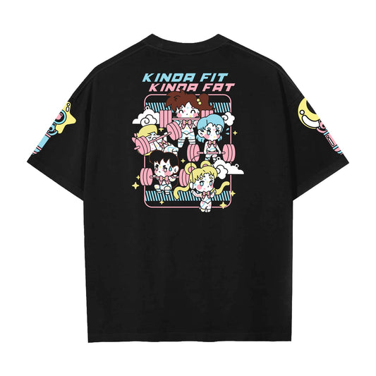 Kinda Fit Kinda Fat Swoler Moon Premium Oversized Tee