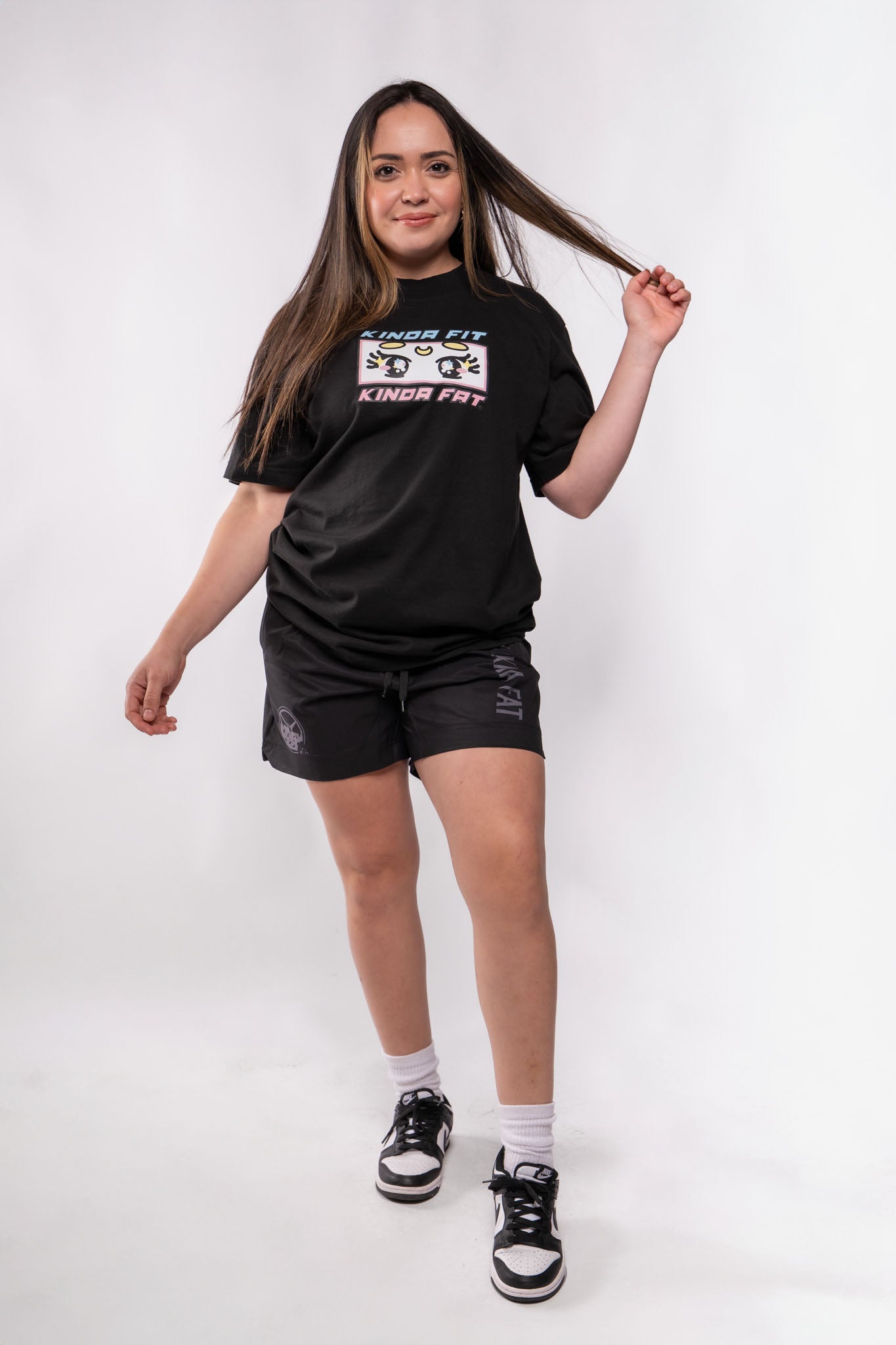 Kinda Fit Kinda Fat Swoler Moon Premium Oversized Tee