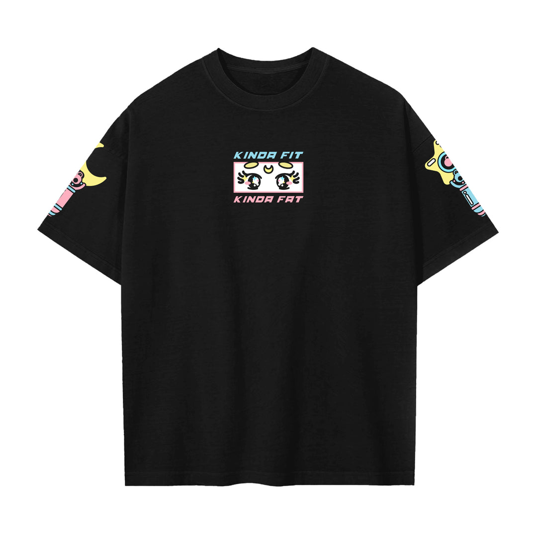 Kinda Fit Kinda Fat Swoler Moon Premium Oversized Tee