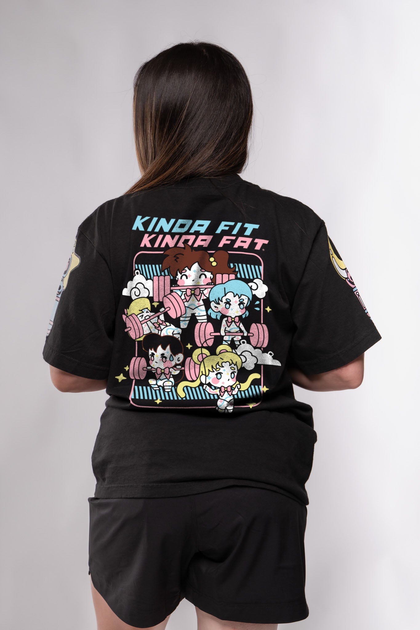 Kinda Fit Kinda Fat Swoler Moon Premium Oversized Tee