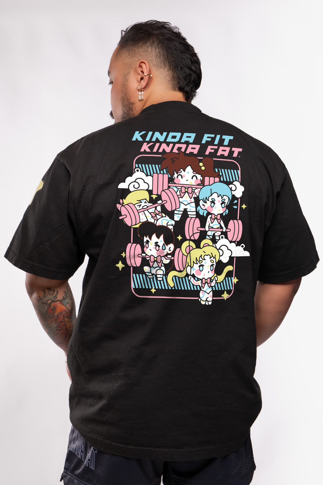 Kinda Fit Kinda Fat Swoler Moon Premium Oversized Tee