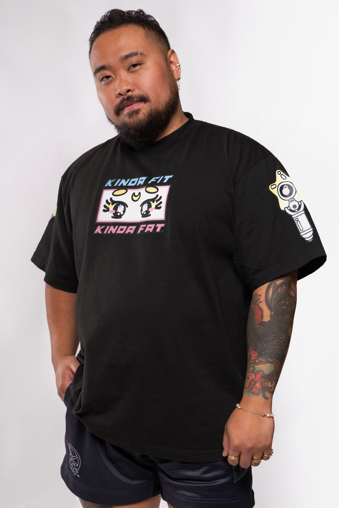 Kinda Fit Kinda Fat Swoler Moon Premium Oversized Tee