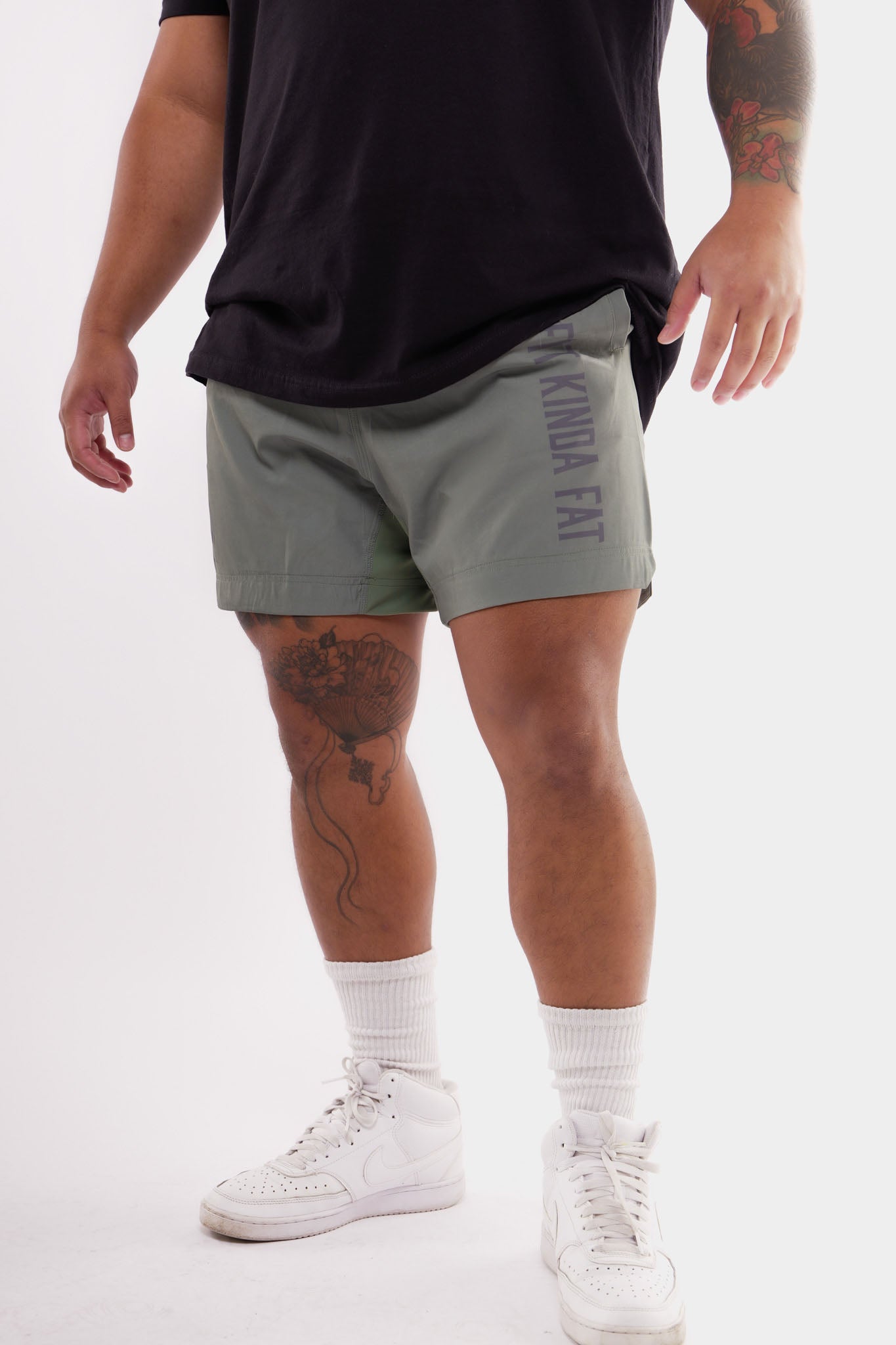 Kinda Fit Kinda Fat The Classic Premium 5.5" Training Shorts (Sage)