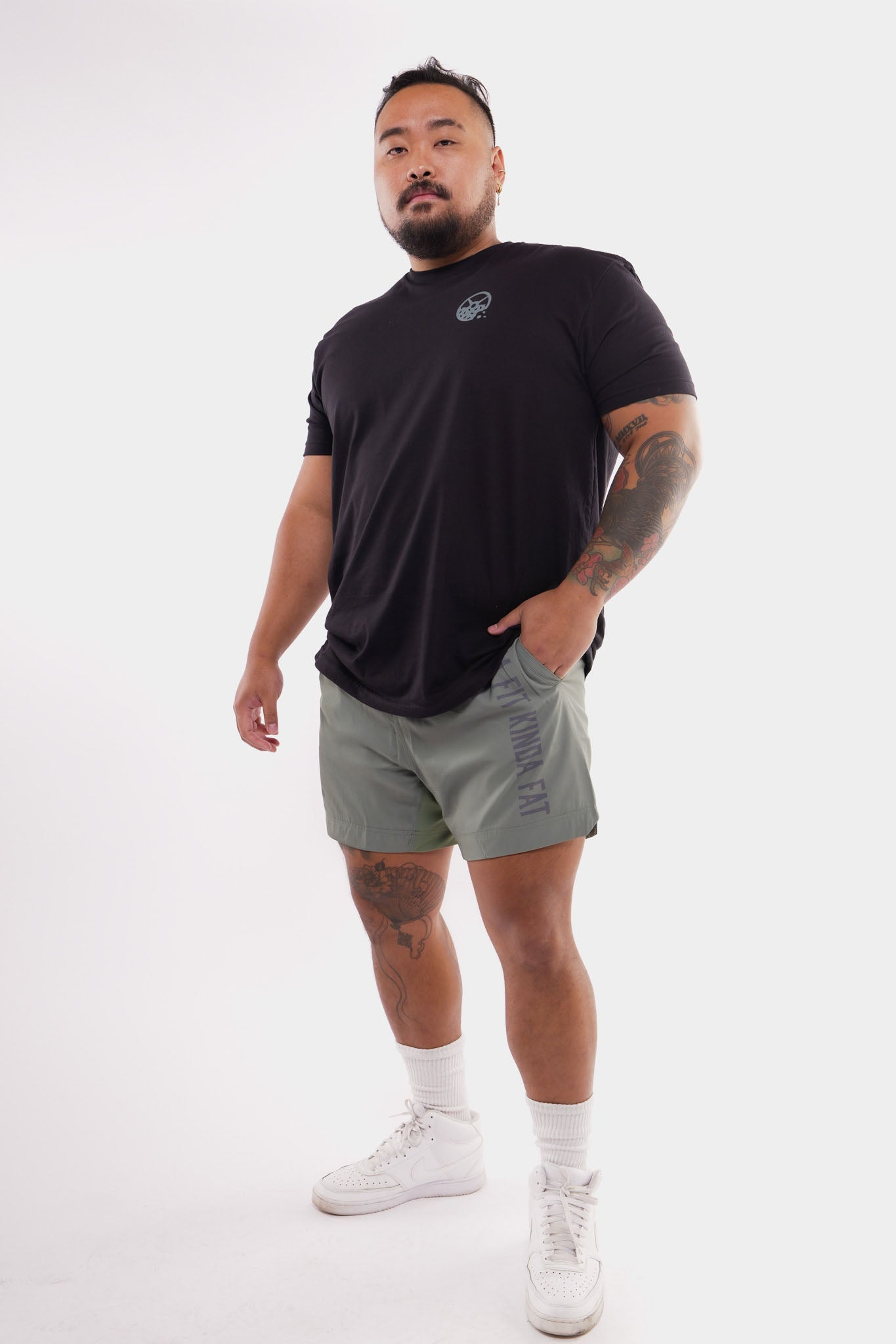 Kinda Fit Kinda Fat The Classic Premium 5.5" Training Shorts (Sage)