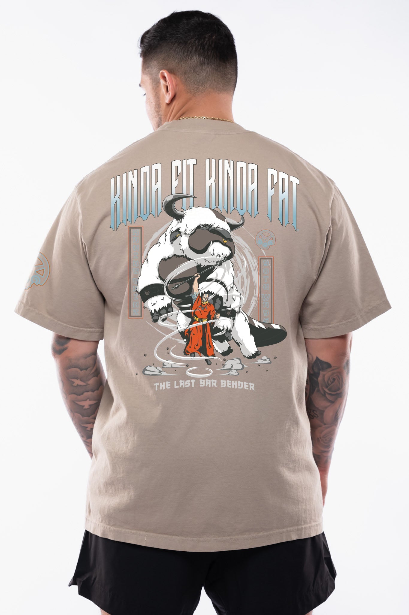 Kinda Fit Kinda Fat The Last Bar Bender Premium Oversized Tee