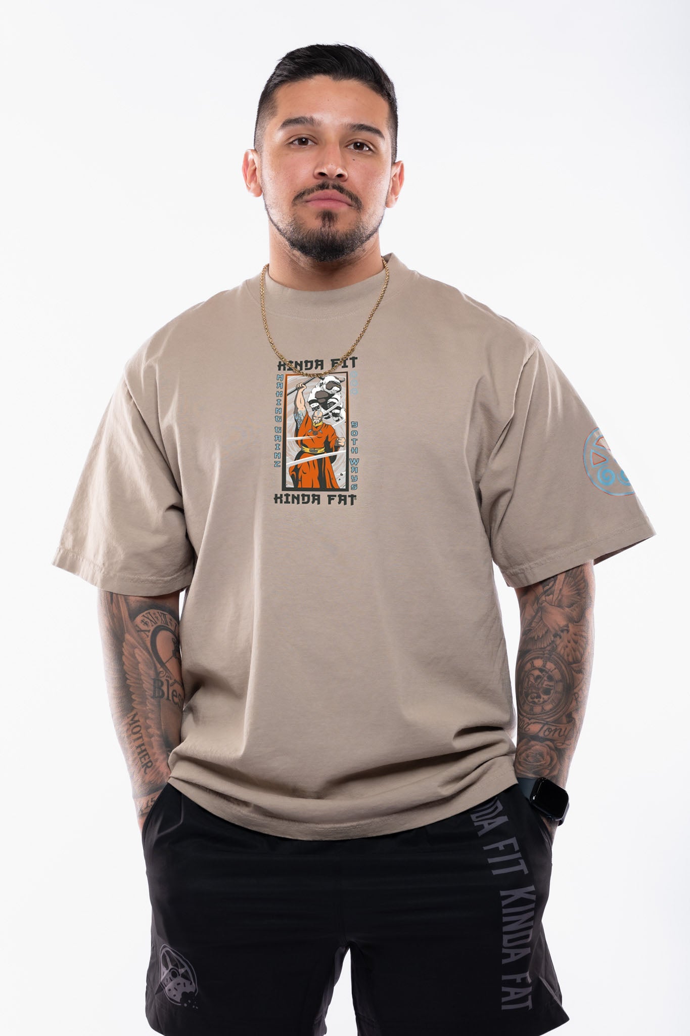 Kinda Fit Kinda Fat The Last Bar Bender Premium Oversized Tee