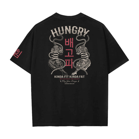 Kinda Fit Kinda Fat Tiger Tails Premium Oversized Tee