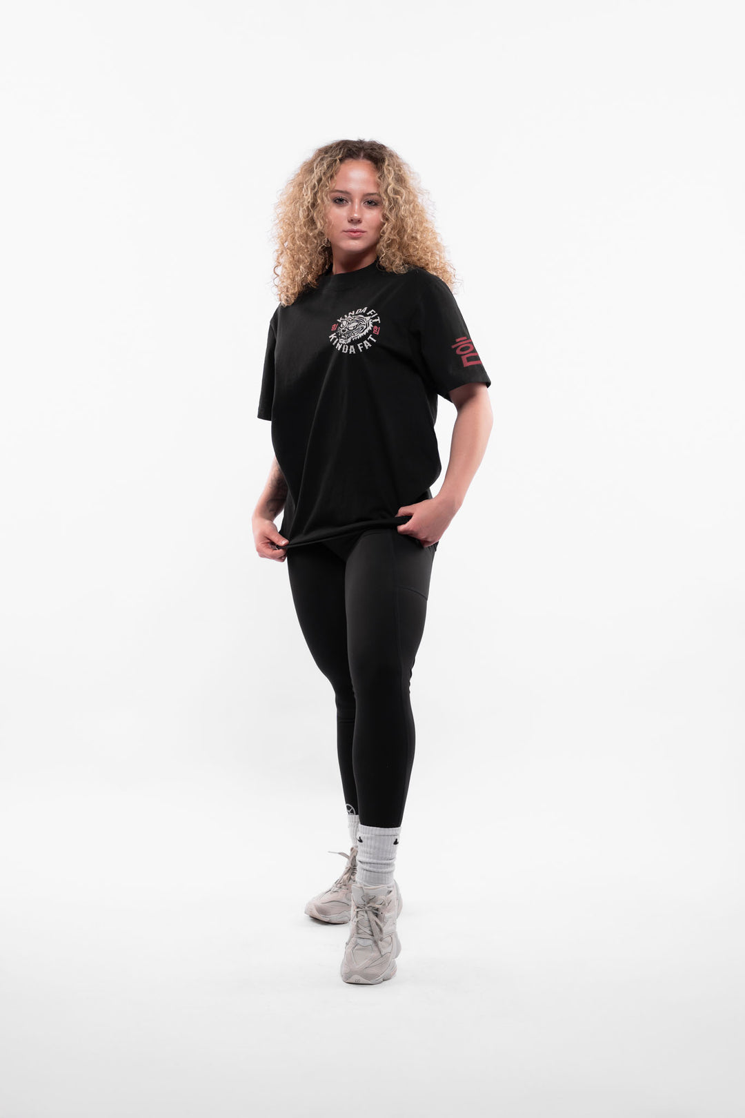 Kinda Fit Kinda Fat Tiger Tails Premium Oversized Tee