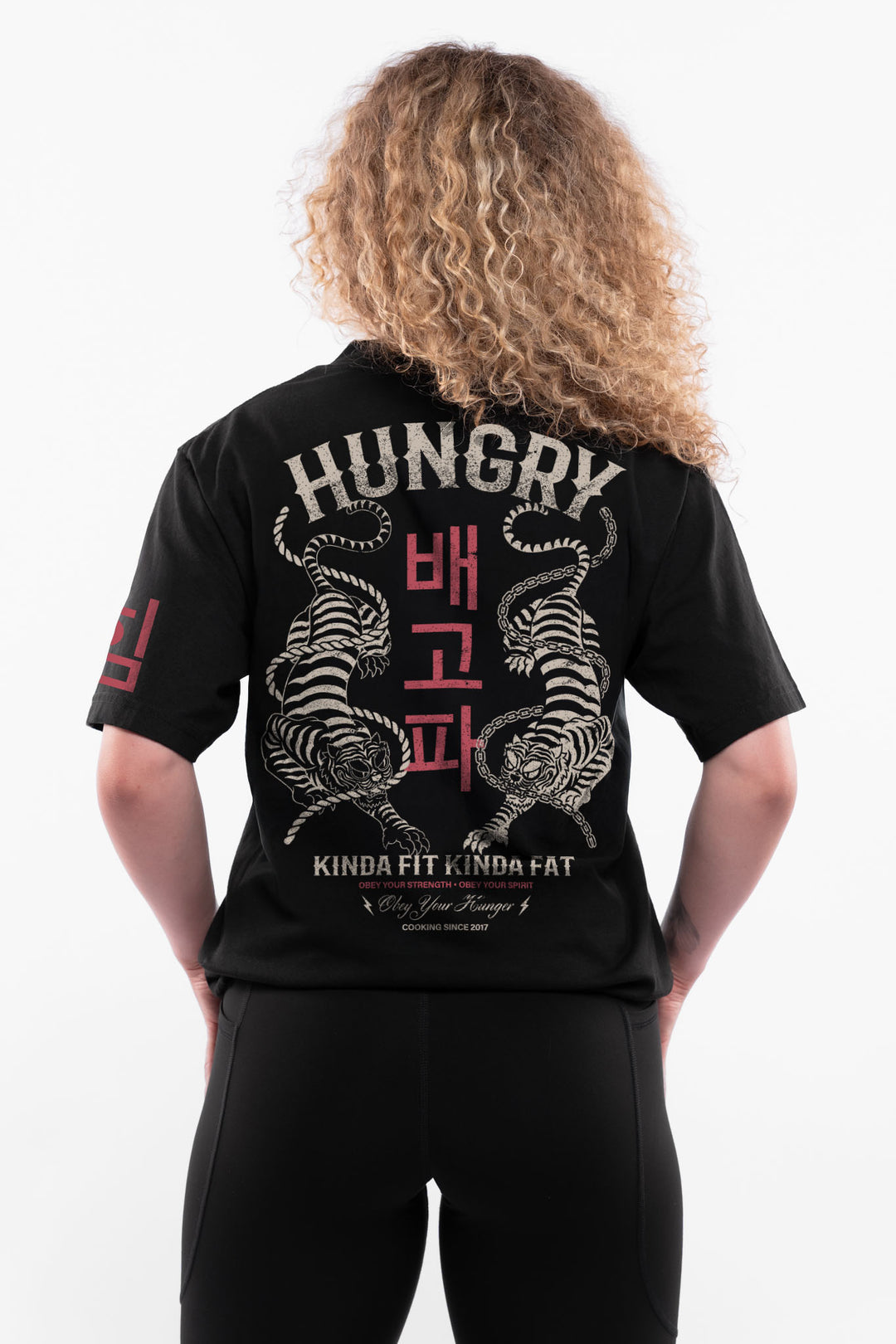 Kinda Fit Kinda Fat Tiger Tails Premium Oversized Tee