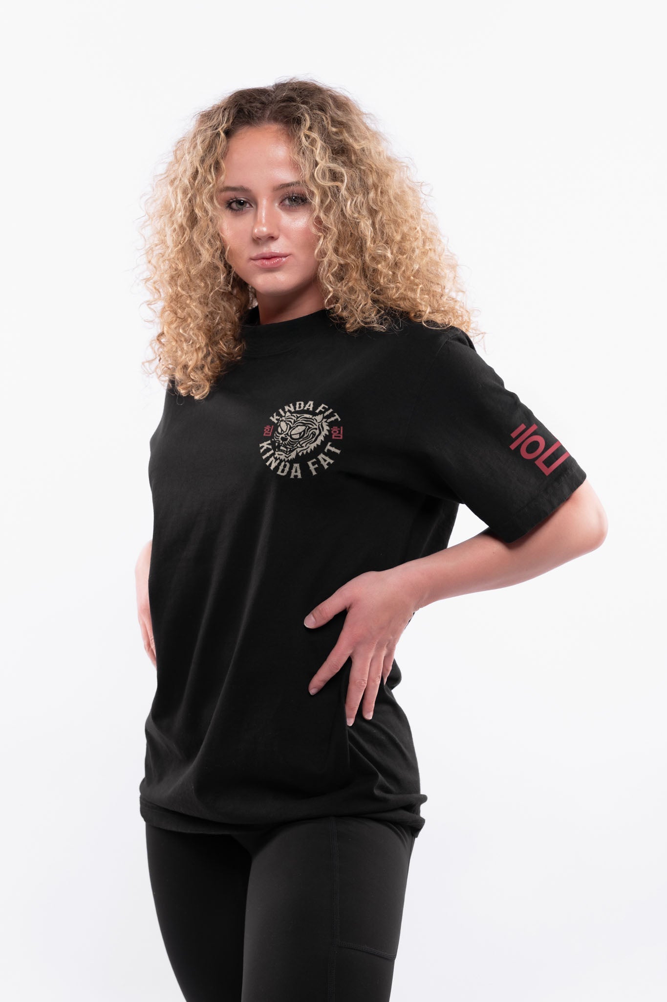 Kinda Fit Kinda Fat Tiger Tails Premium Oversized Tee