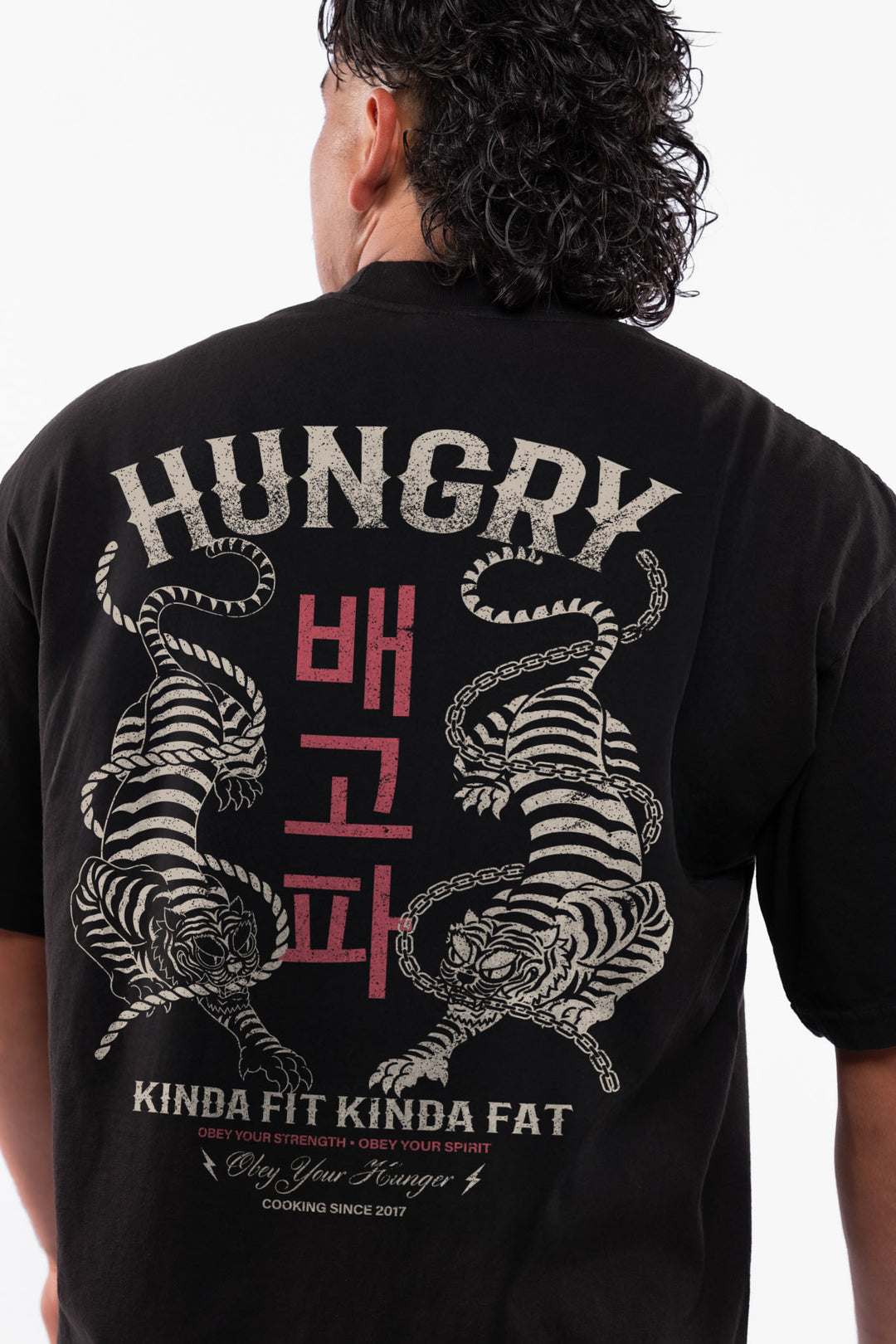 Kinda Fit Kinda Fat Tiger Tails Premium Oversized Tee