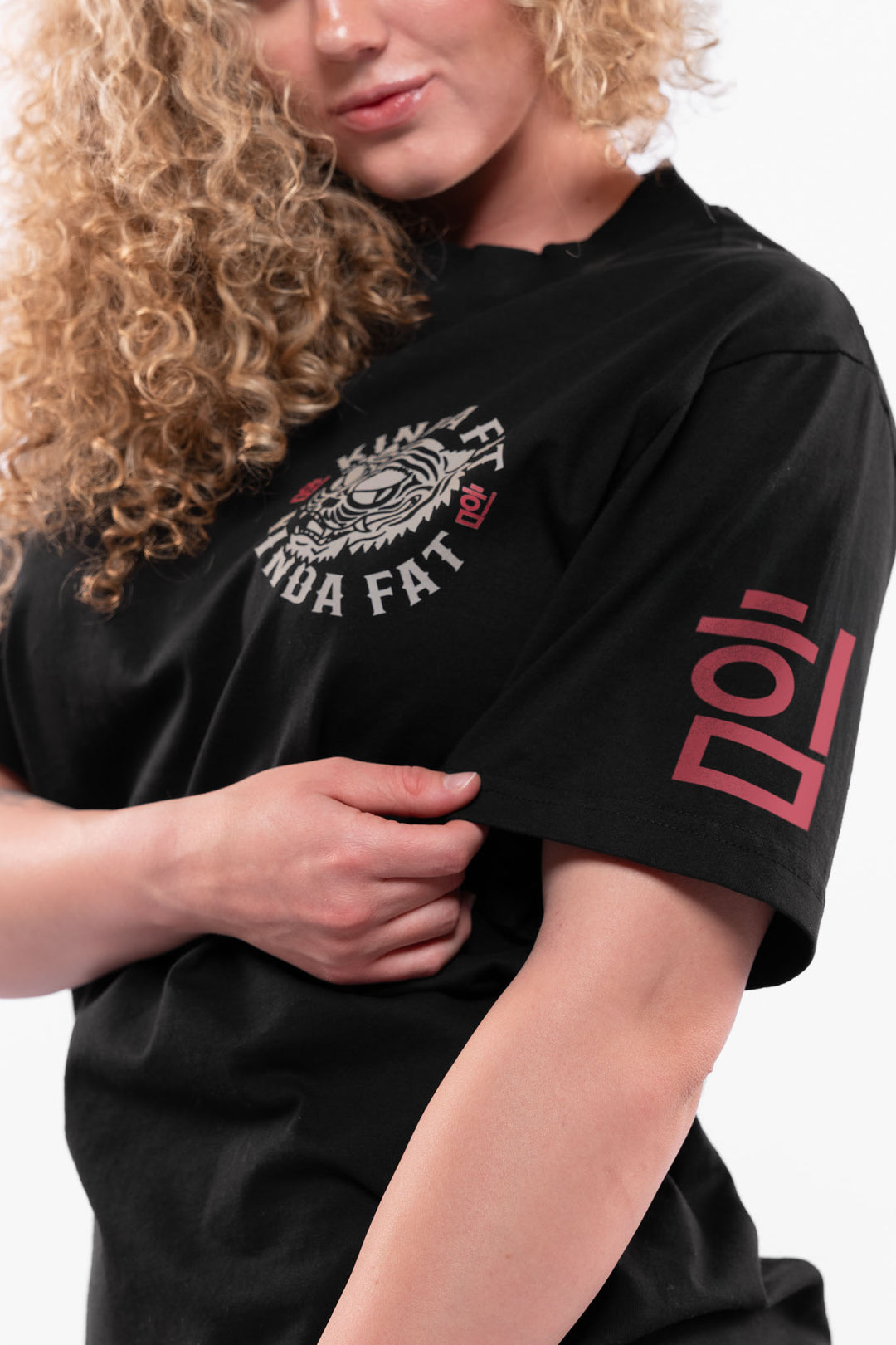 Kinda Fit Kinda Fat Tiger Tails Premium Oversized Tee