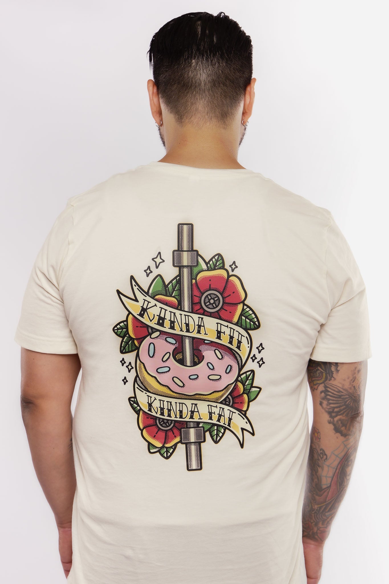 Kinda Fit Kinda Fat Traditionally Glazed Tee (Cream)