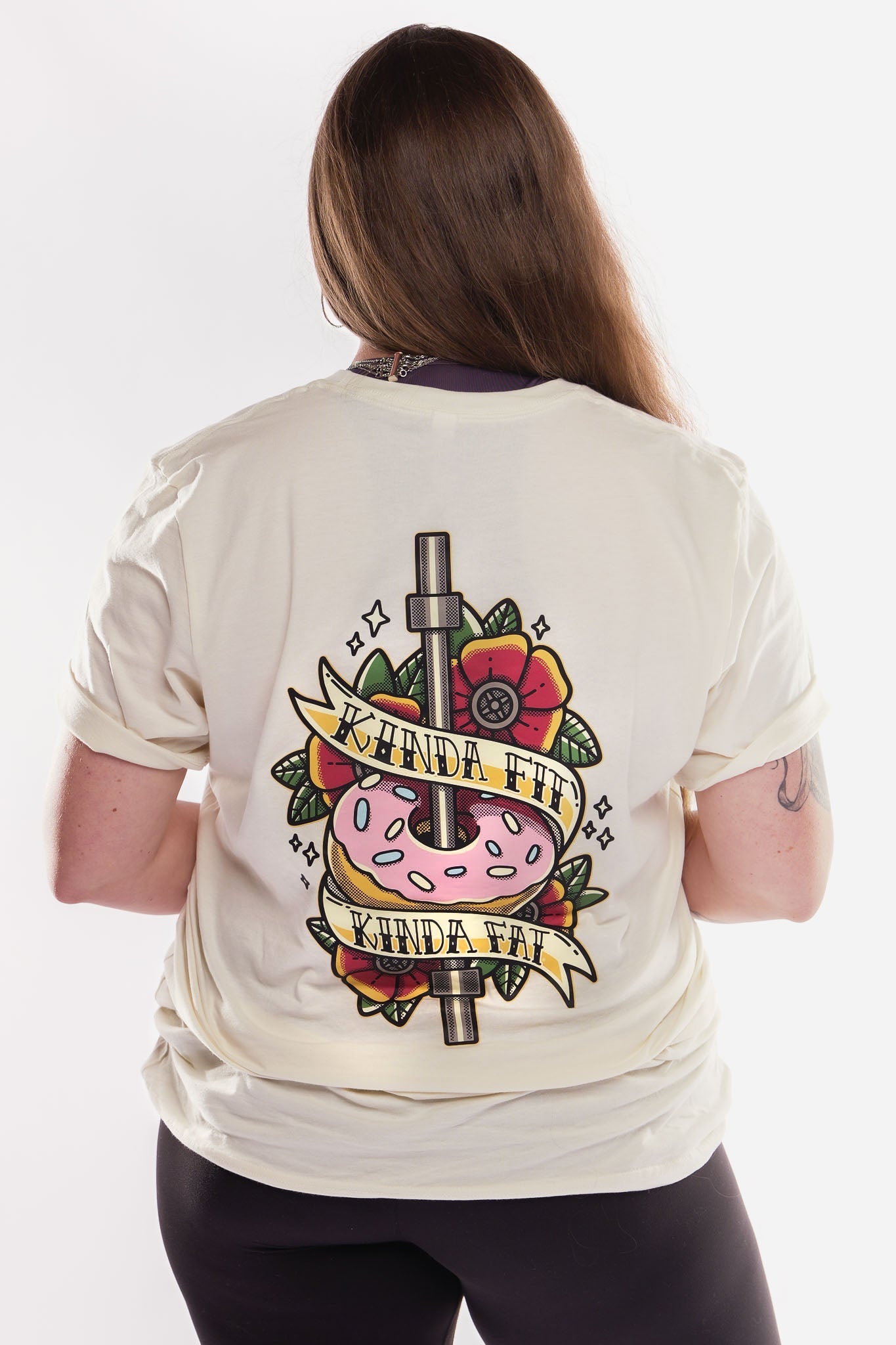 Kinda Fit Kinda Fat Traditionally Glazed Tee (Cream)