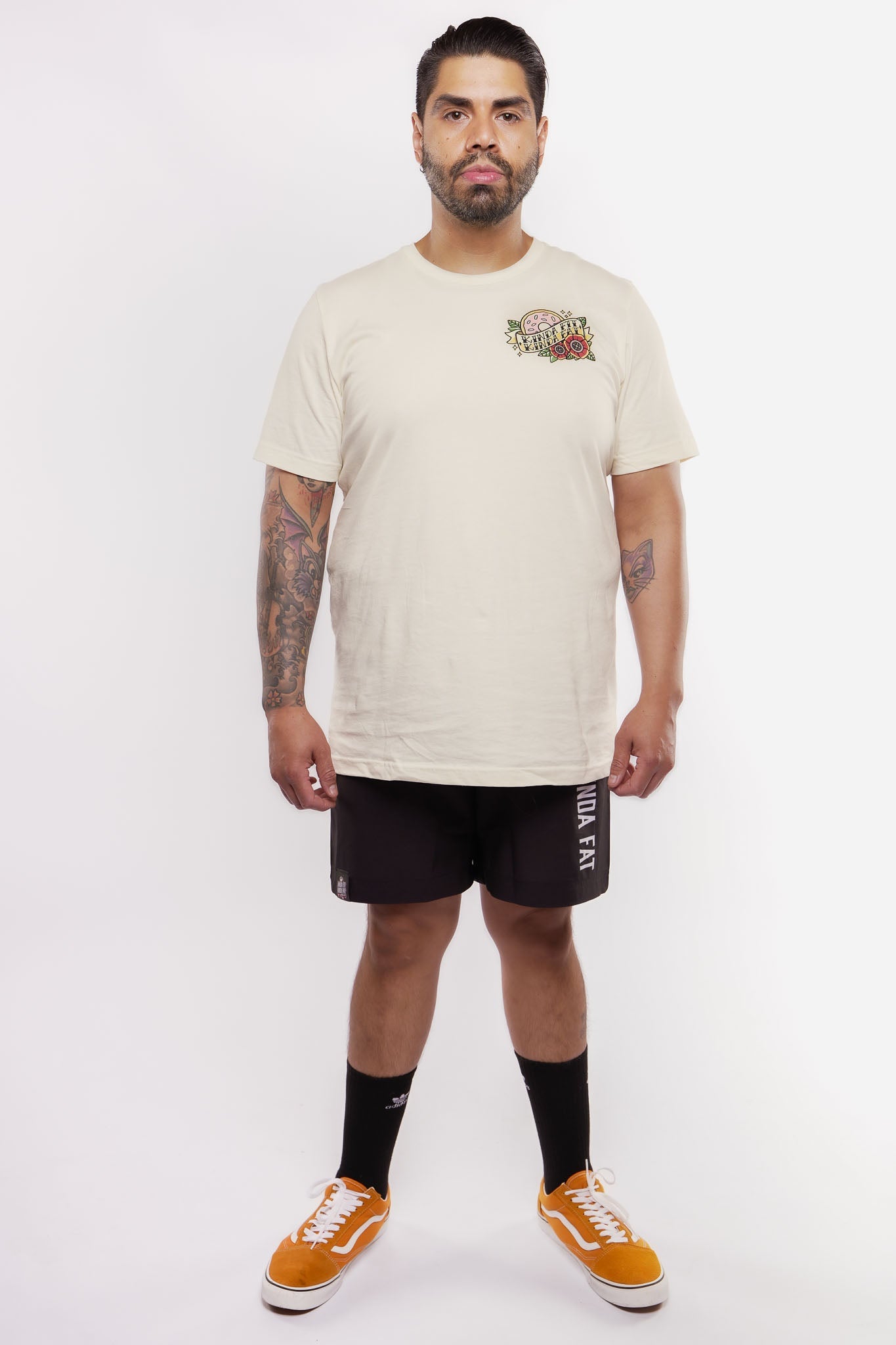 Kinda Fit Kinda Fat Traditionally Glazed Tee (Cream)