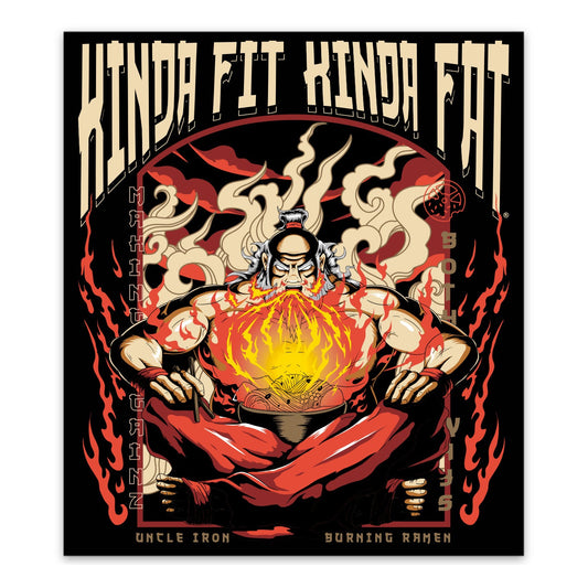 Kinda Fit Kinda Fat Uncle Iron Sticker