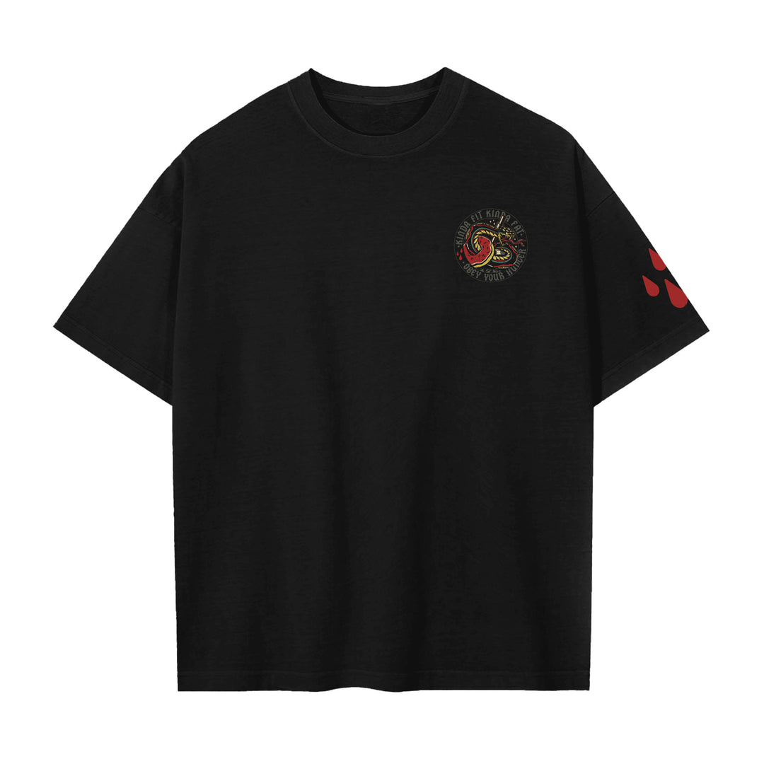 Kinda Fit Kinda Fat Viper Grip Premium Oversized Tee