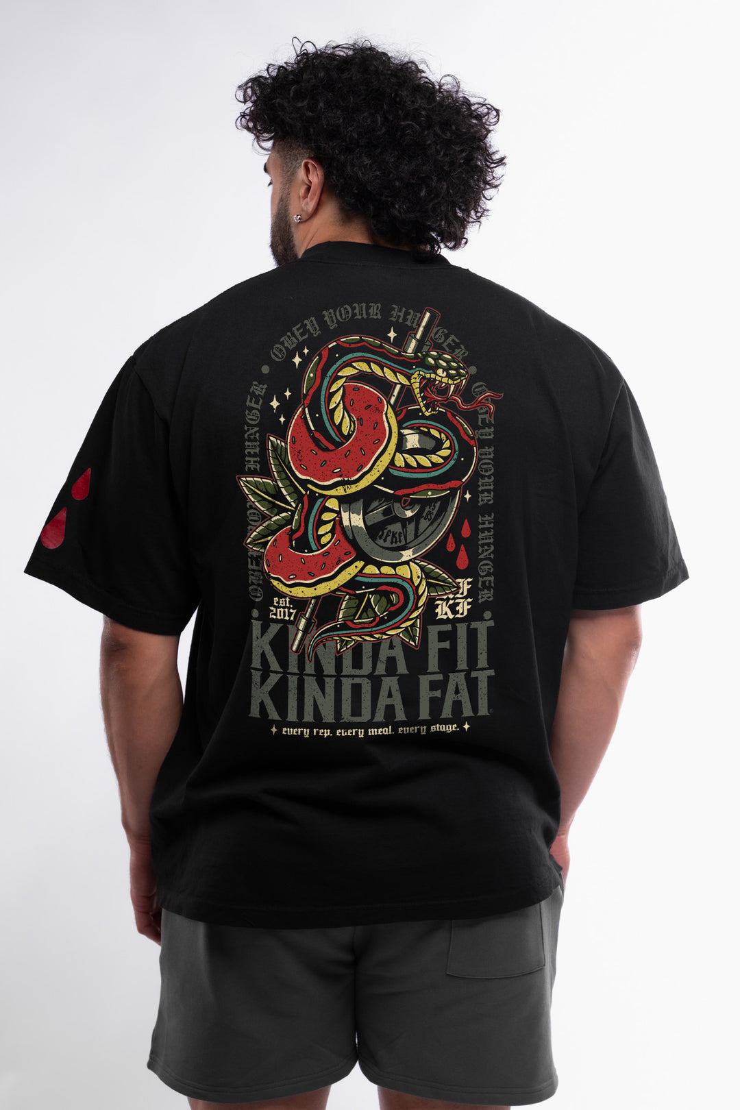 Kinda Fit Kinda Fat Viper Grip Premium Oversized Tee