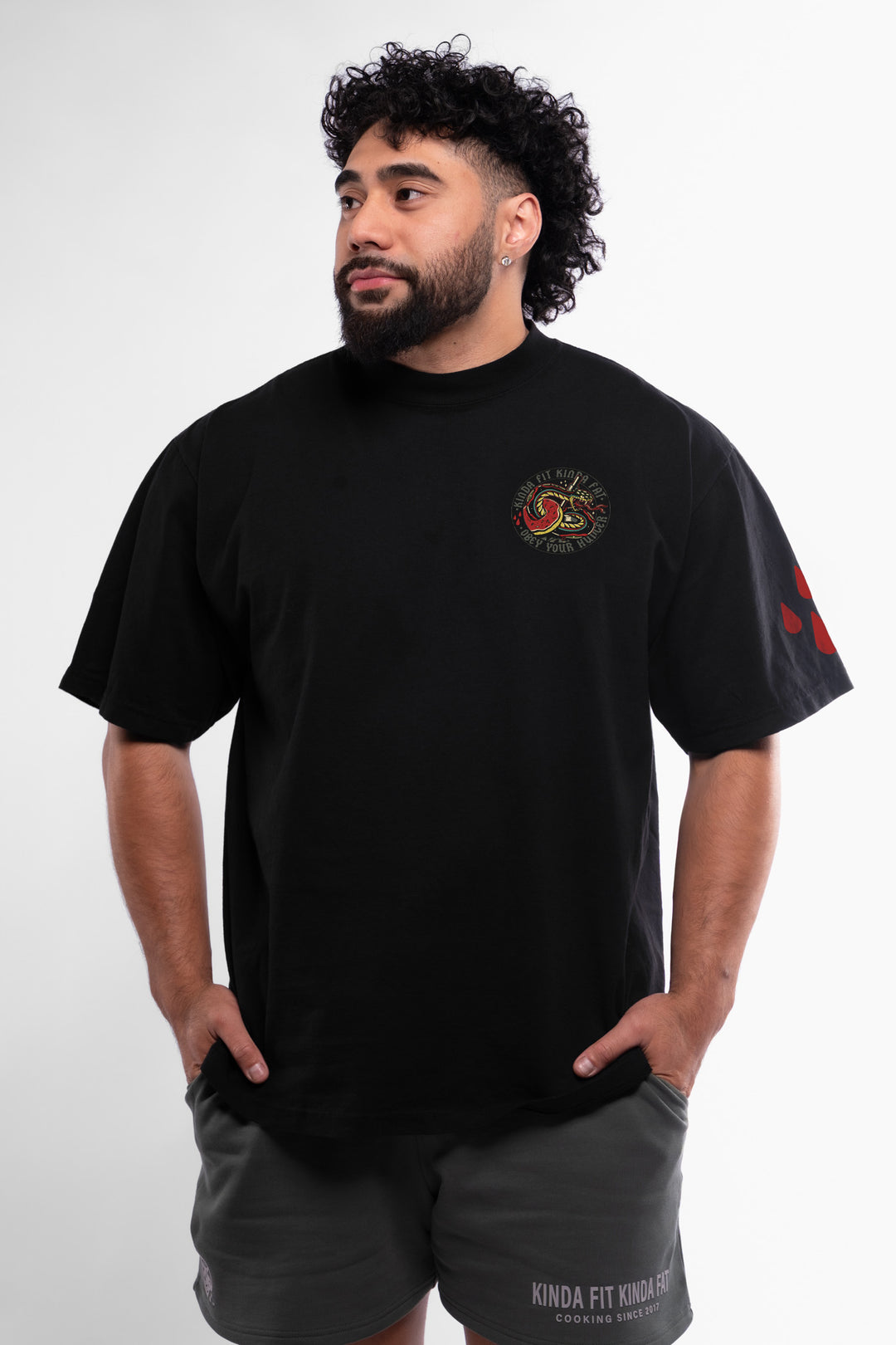 Kinda Fit Kinda Fat Viper Grip Premium Oversized Tee