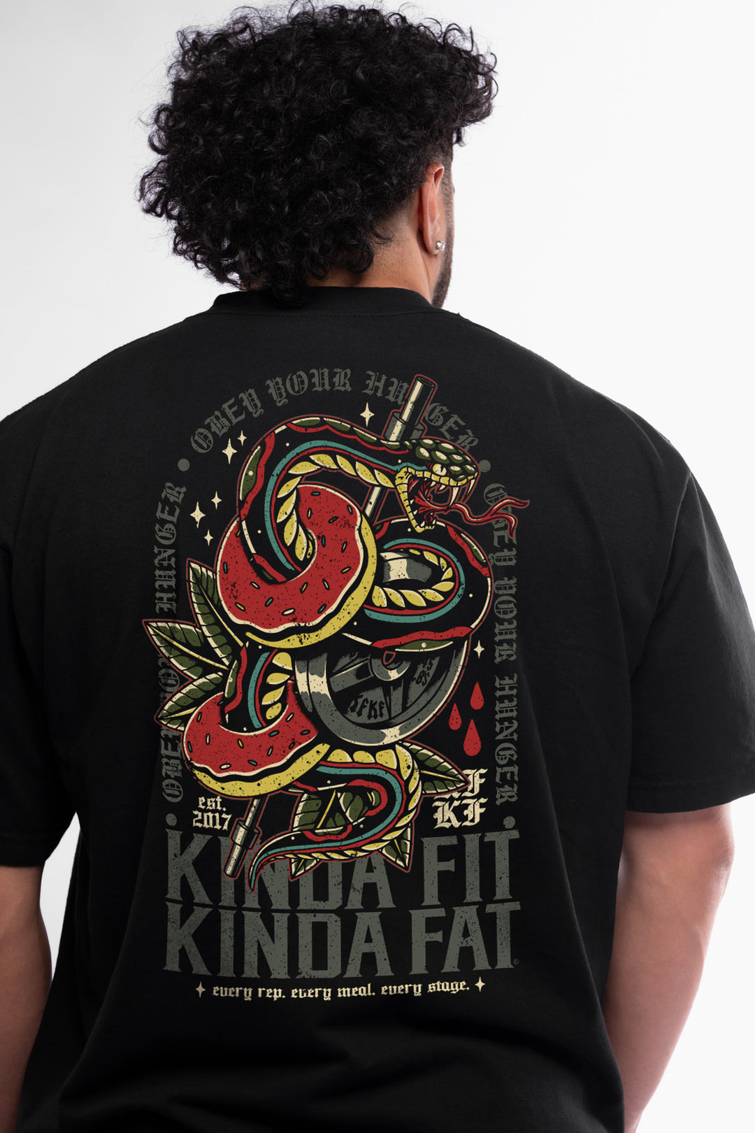 Kinda Fit Kinda Fat Viper Grip Premium Oversized Tee