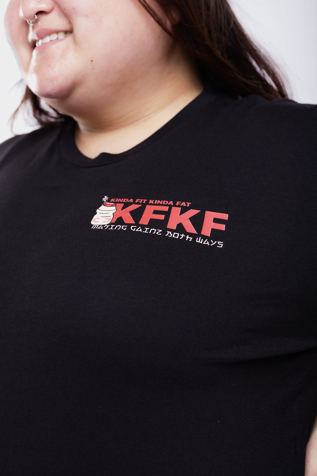 Kinda Fit Kinda Fat Yabulk Tee (Black)