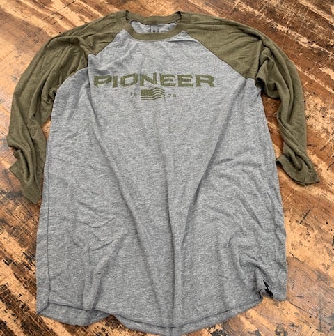 Pioneer 3/4 Sleeve Baseball Tee - 9 for 9