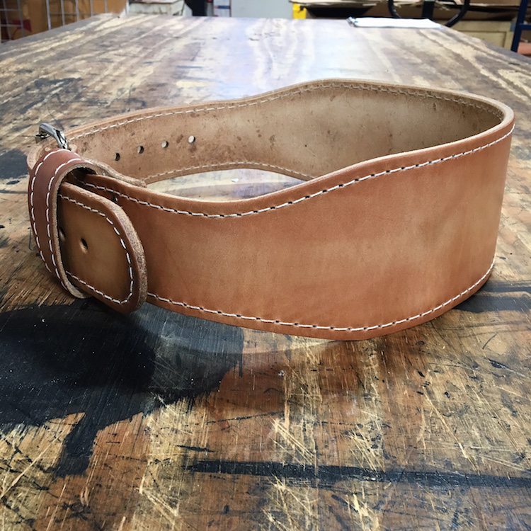 Pioneer Fitness Training Belt – 6.5mm thick – 4" wide (Treated Leather) - 9 for 9