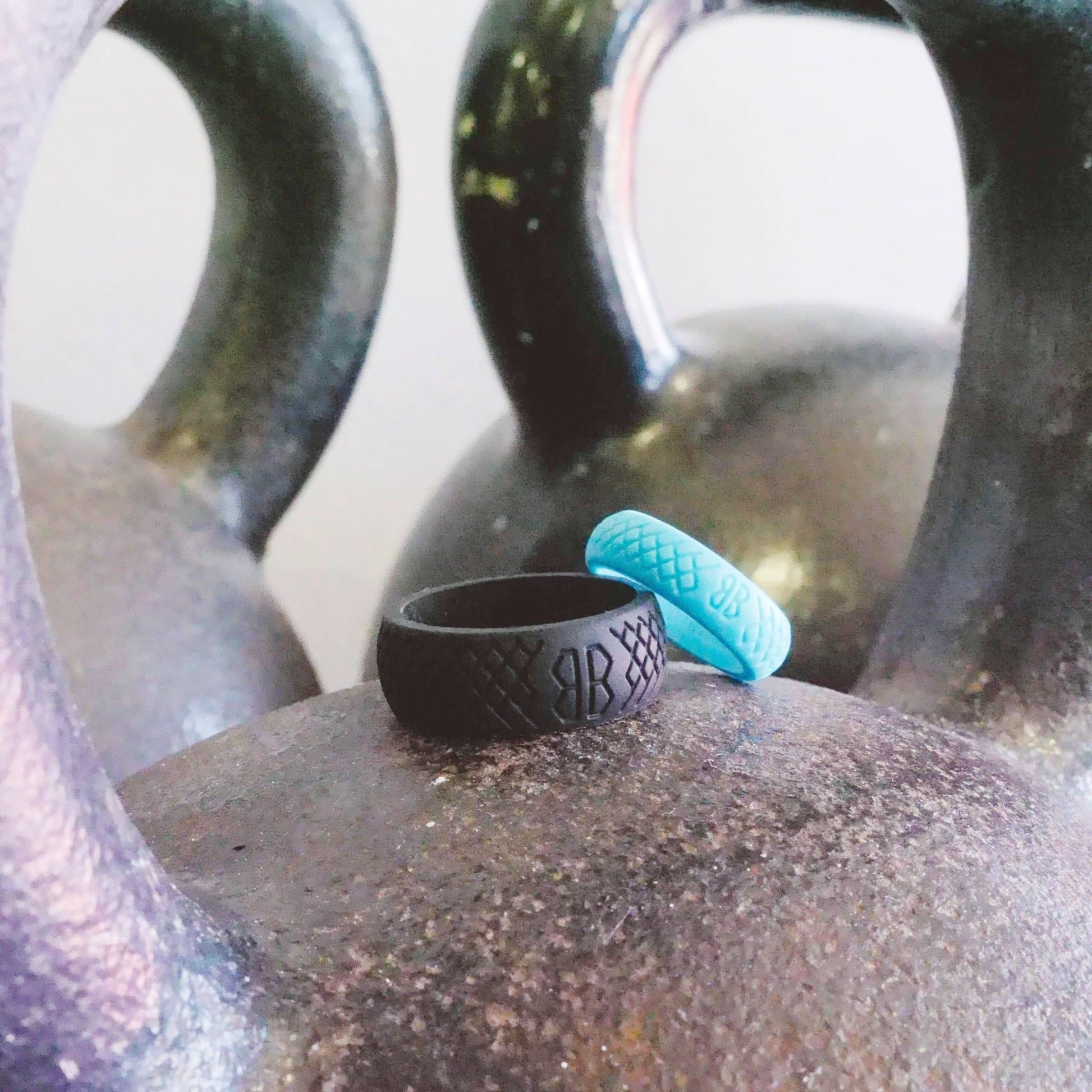 Barbell Bands Women's "Aqua" Silicone Ring - 9 for 9