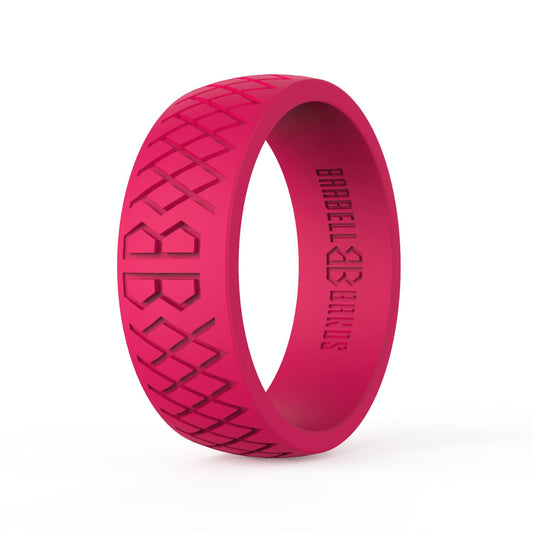 Barbell Bands Men's "Red" Silicone Ring - 9 for 9