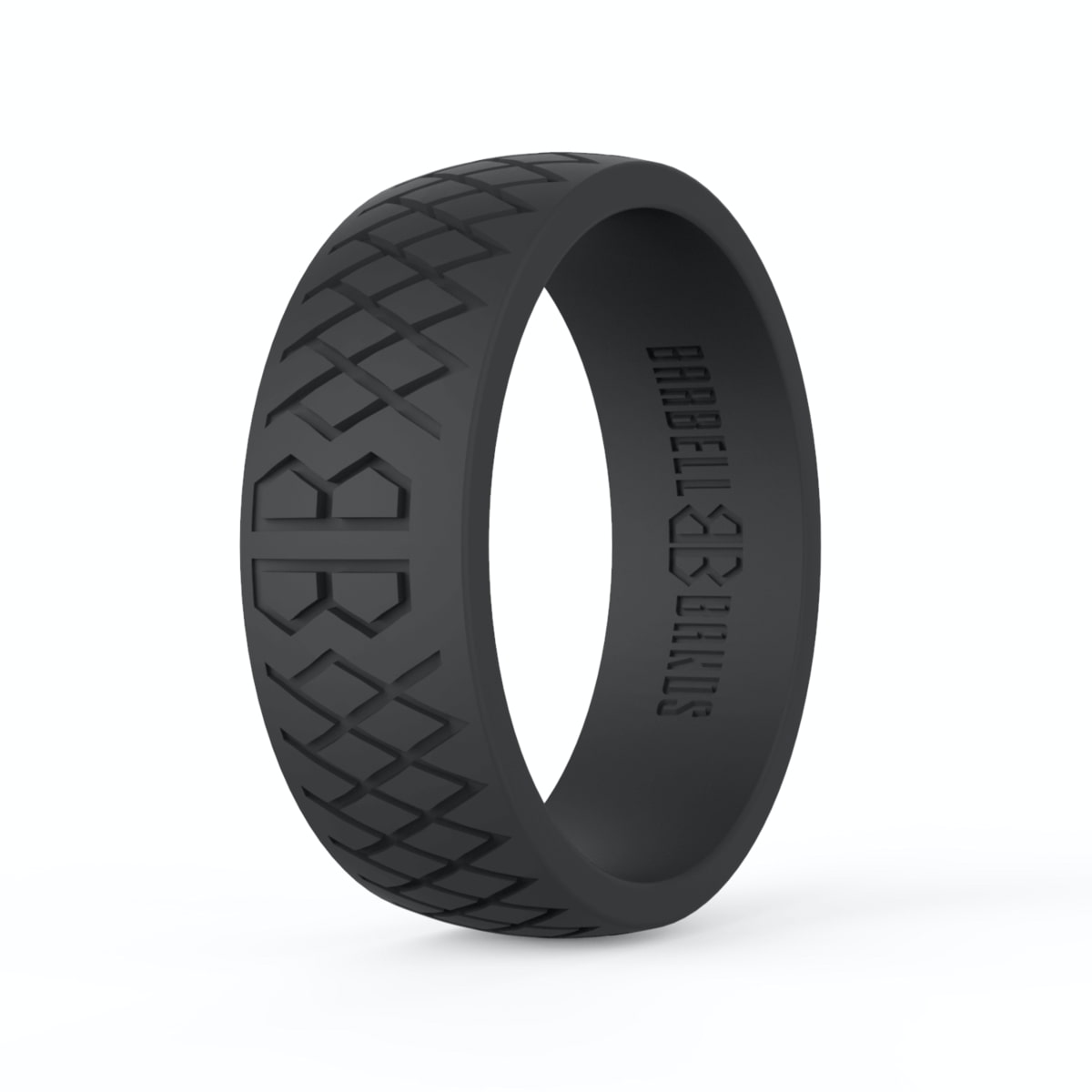 Barbell Bands Men's "Black" Silicone Ring - 9 for 9