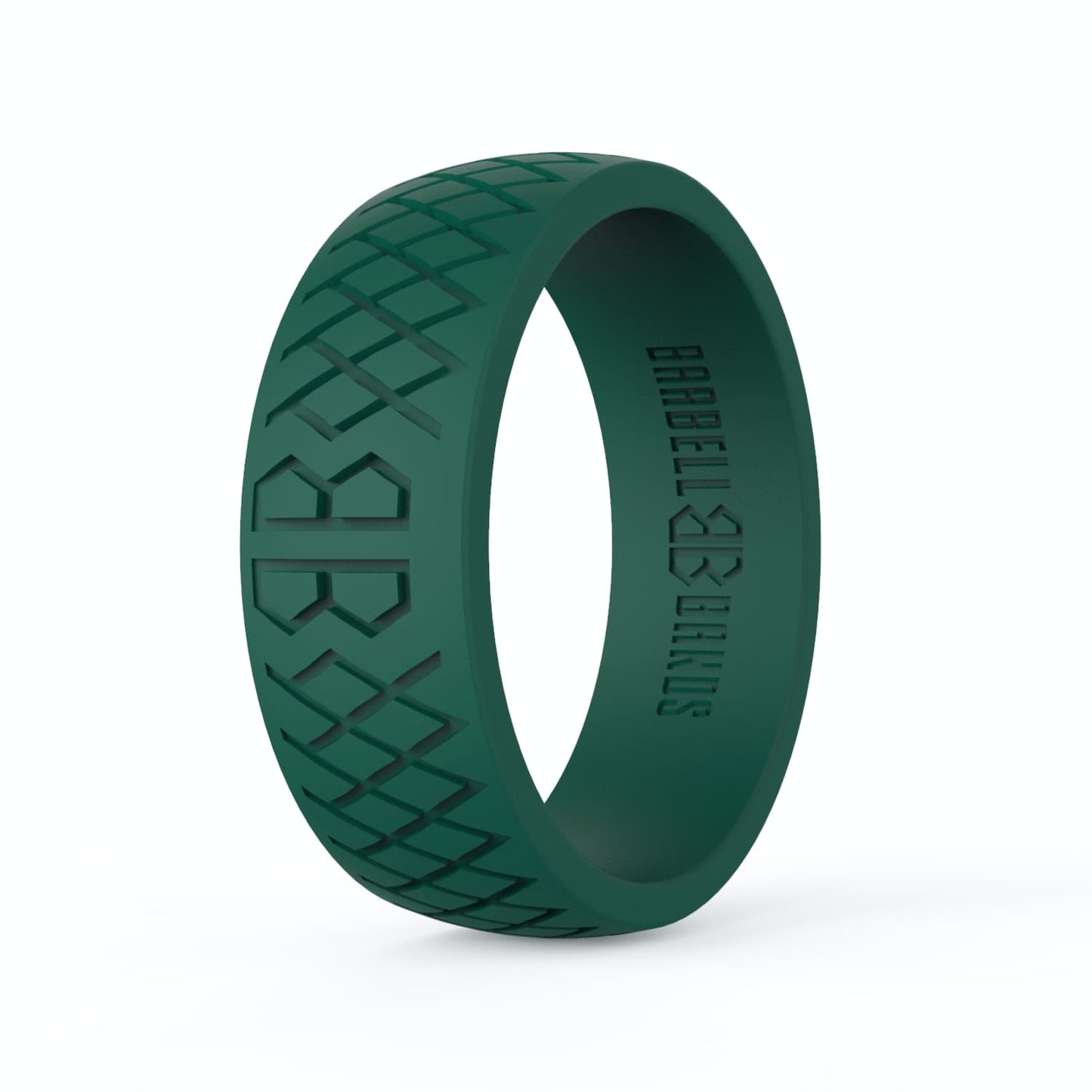 Barbell Bands Men's "Forest Green" Silicone Ring - 9 for 9