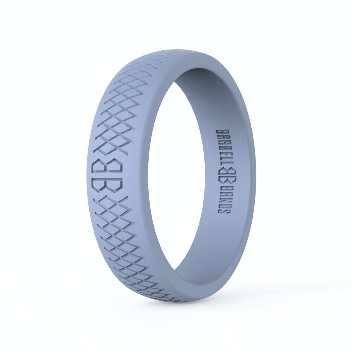 Barbell Bands Women's "Light Grey" Silicone Ring - 9 for 9
