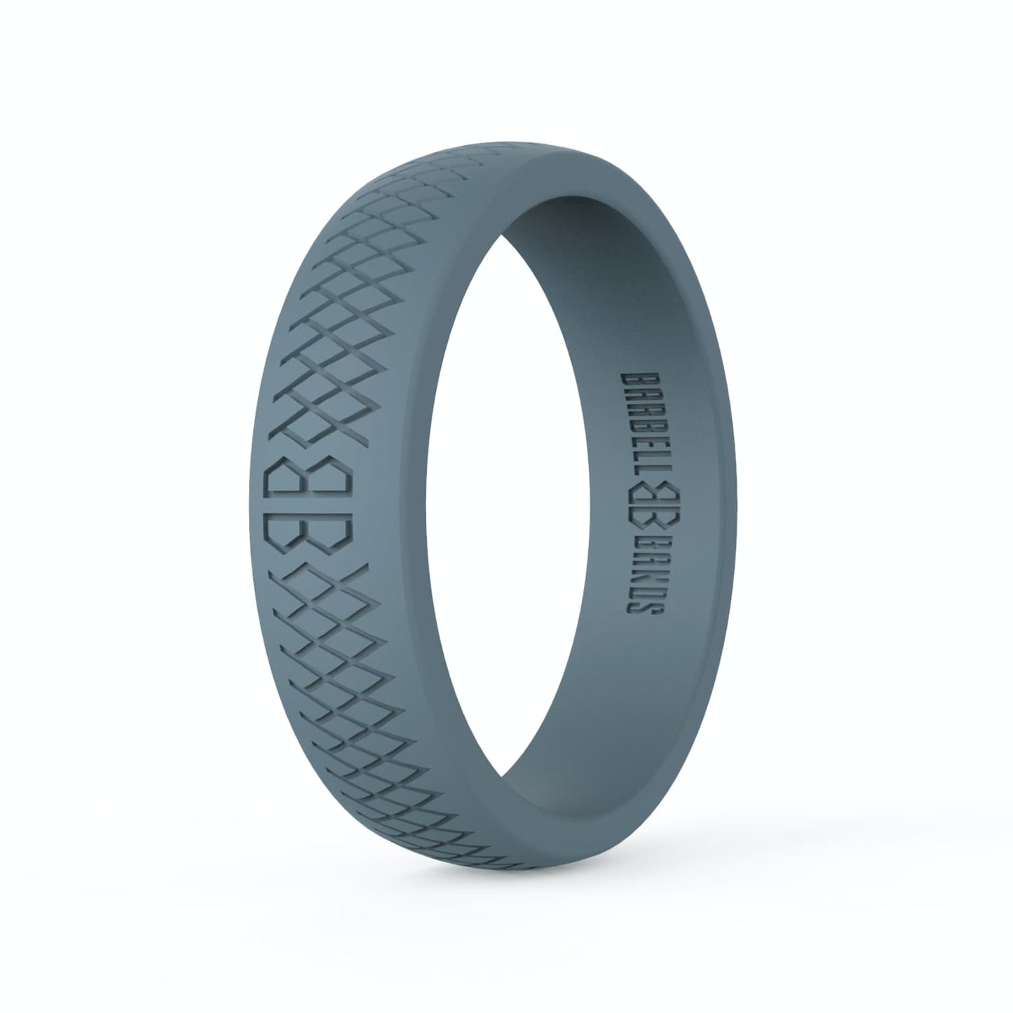 Barbell Bands Women's "Steel Grey" Silicone Ring - 9 for 9