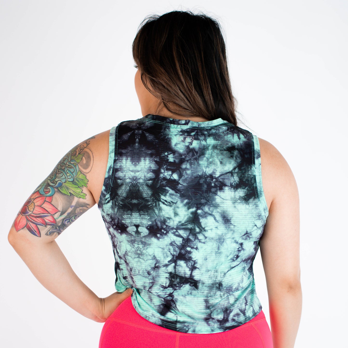 FLEO Dylan Muscle Crop Tank - Electric Storm