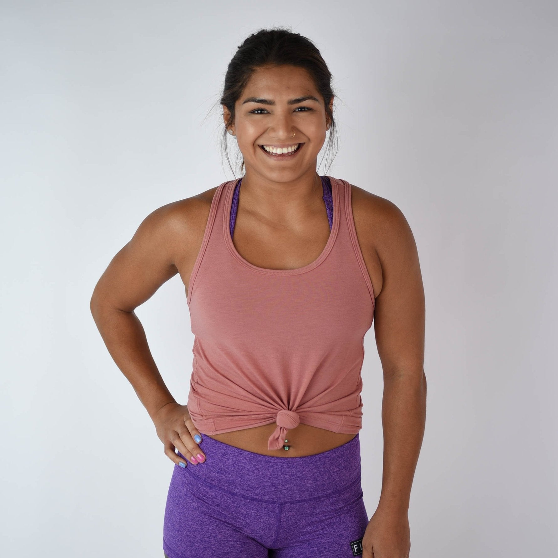 FLEO Elevate Racerback Tank - Withered Rose - 9 for 9