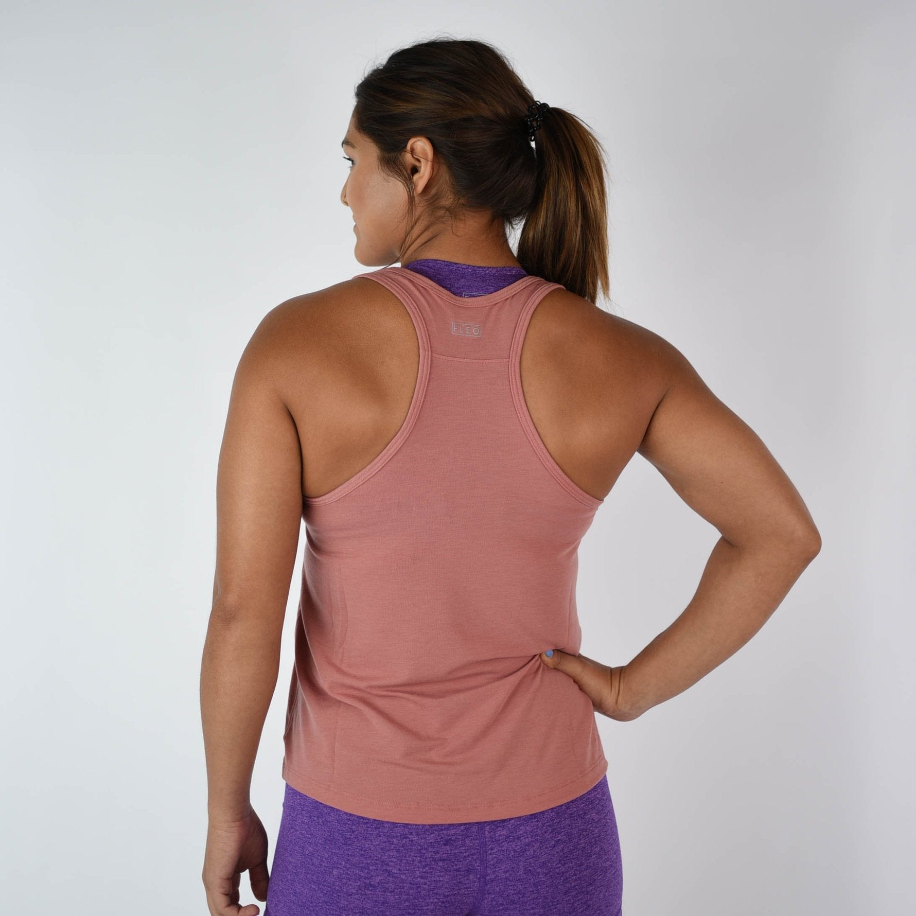 FLEO Elevate Racerback Tank - Withered Rose - 9 for 9