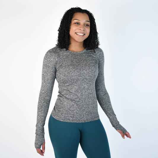FLEO Foundation Long Sleeve - Heather Grey - PRE-ORDER - 9 for 9