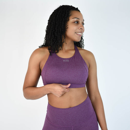 FLEO Jourdaine Sports Bra - Heather Wood Violet - PRE-ORDER - 9 for 9