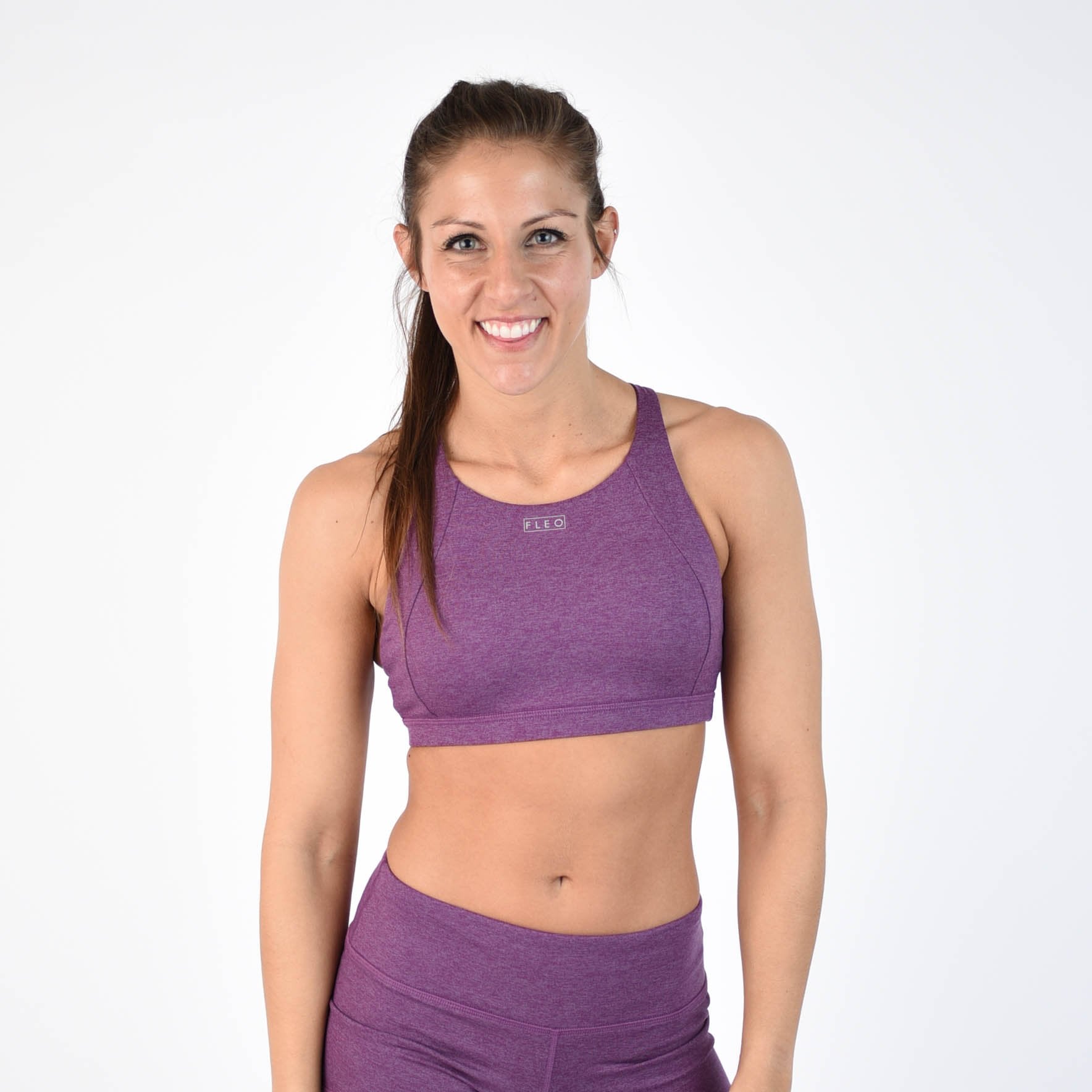 FLEO Jourdaine Sports Bra - Heather Wood Violet - PRE-ORDER - 9 for 9