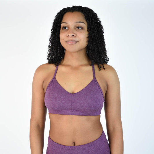FLEO Reinette Sports Bra - Heather Wood Violet - PRE-ORDER - 9 for 9