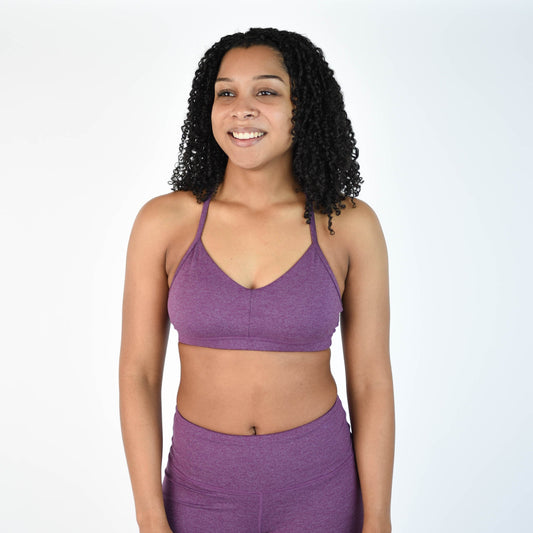 FLEO Reinette Sports Bra - Heather Wood Violet - PRE-ORDER - 9 for 9
