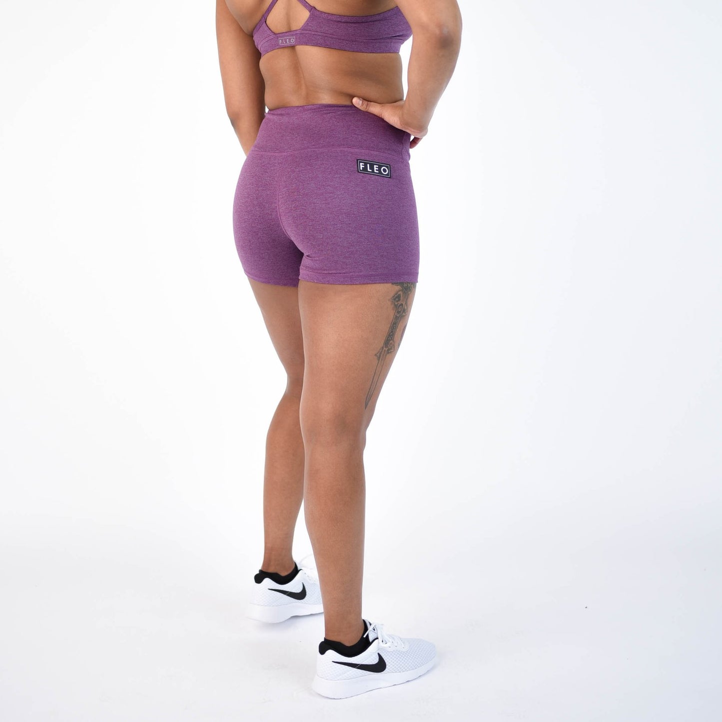 FLEO Heather Wood Violet Shorts (Power High-rise) - PRE-ORDER - 9 for 9