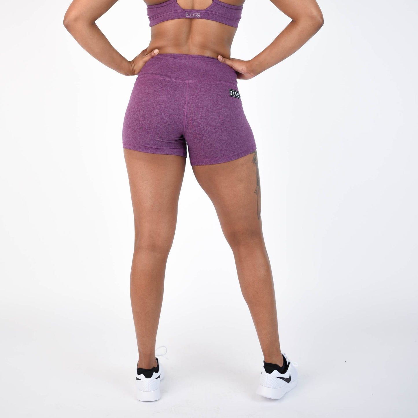 FLEO Heather Wood Violet Shorts (Power High-rise) - PRE-ORDER - 9 for 9