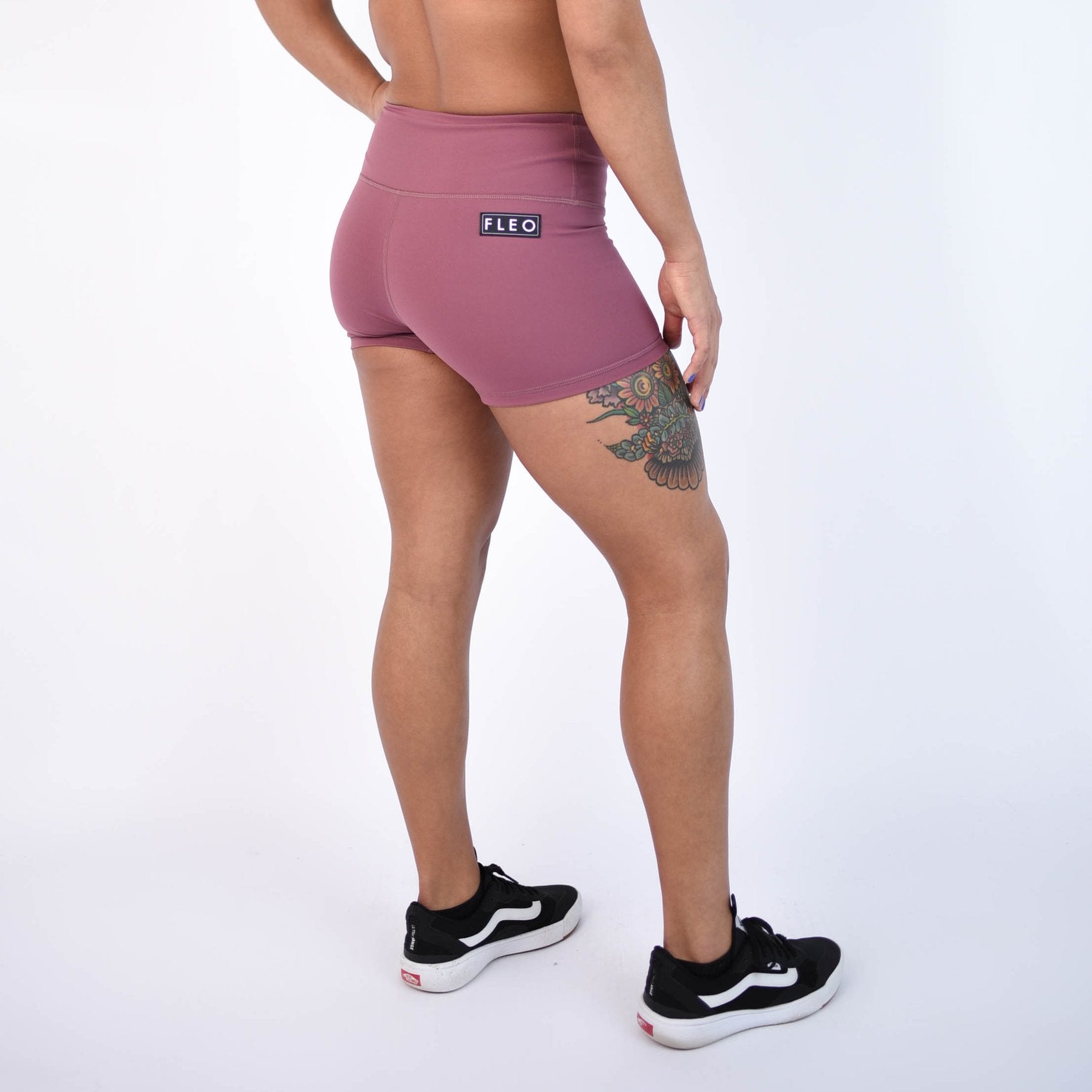 FLEO Mauve Shorts (Power High-rise) - 9 for 9