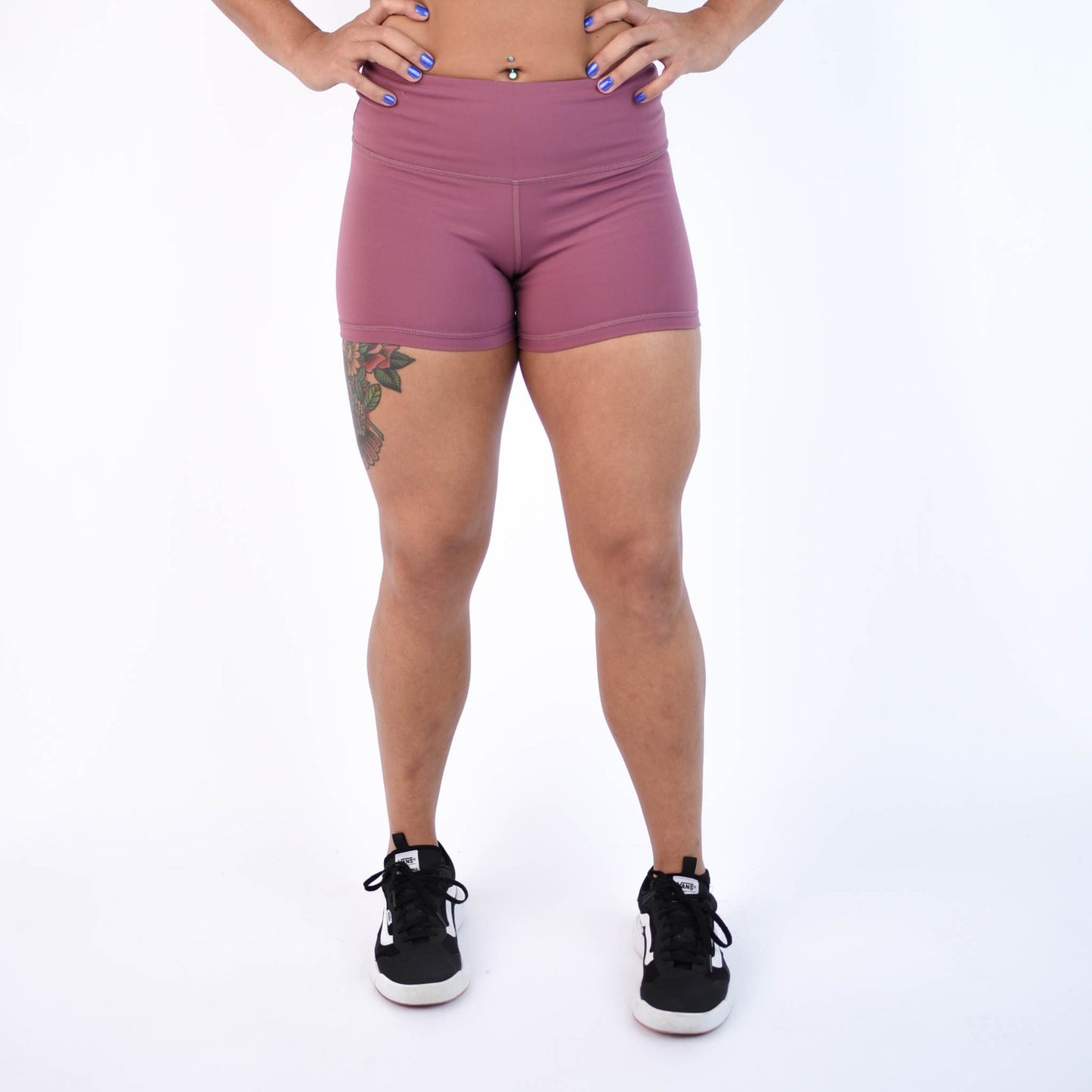 FLEO Mauve Shorts (Power High-rise) - 9 for 9