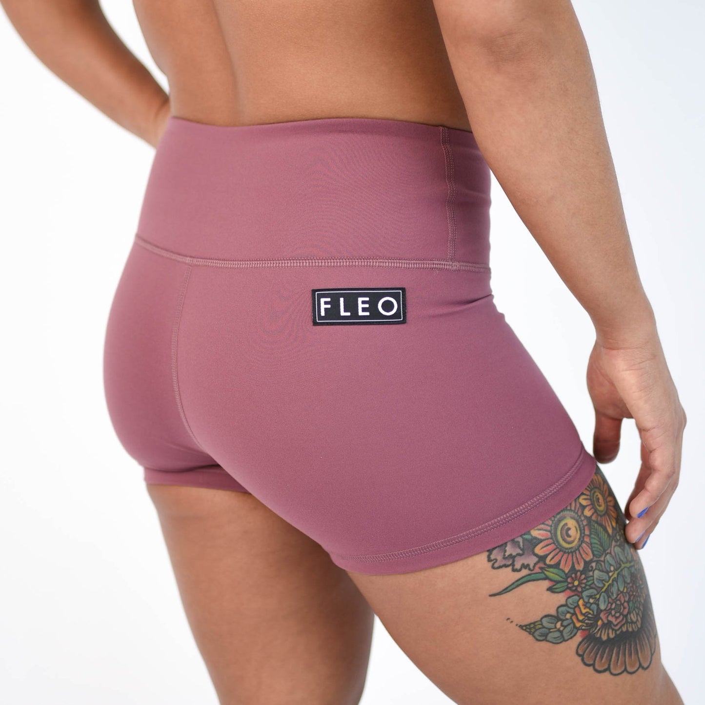 FLEO Mauve Shorts (Power High-rise) - 9 for 9