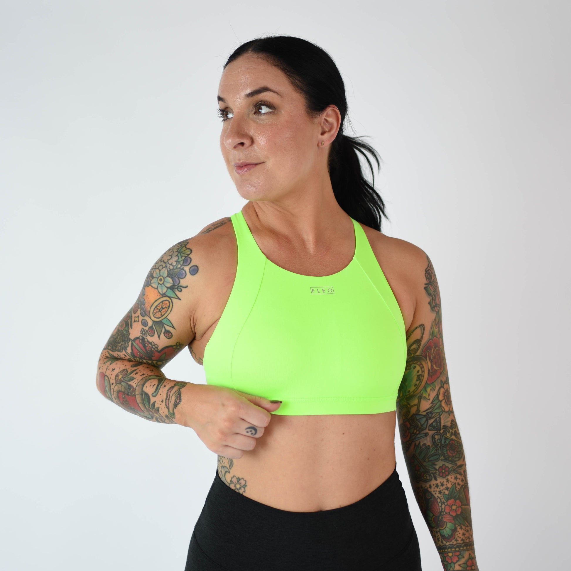 FLEO Jourdaine Sports Bra - Neon Green – 9 for 9