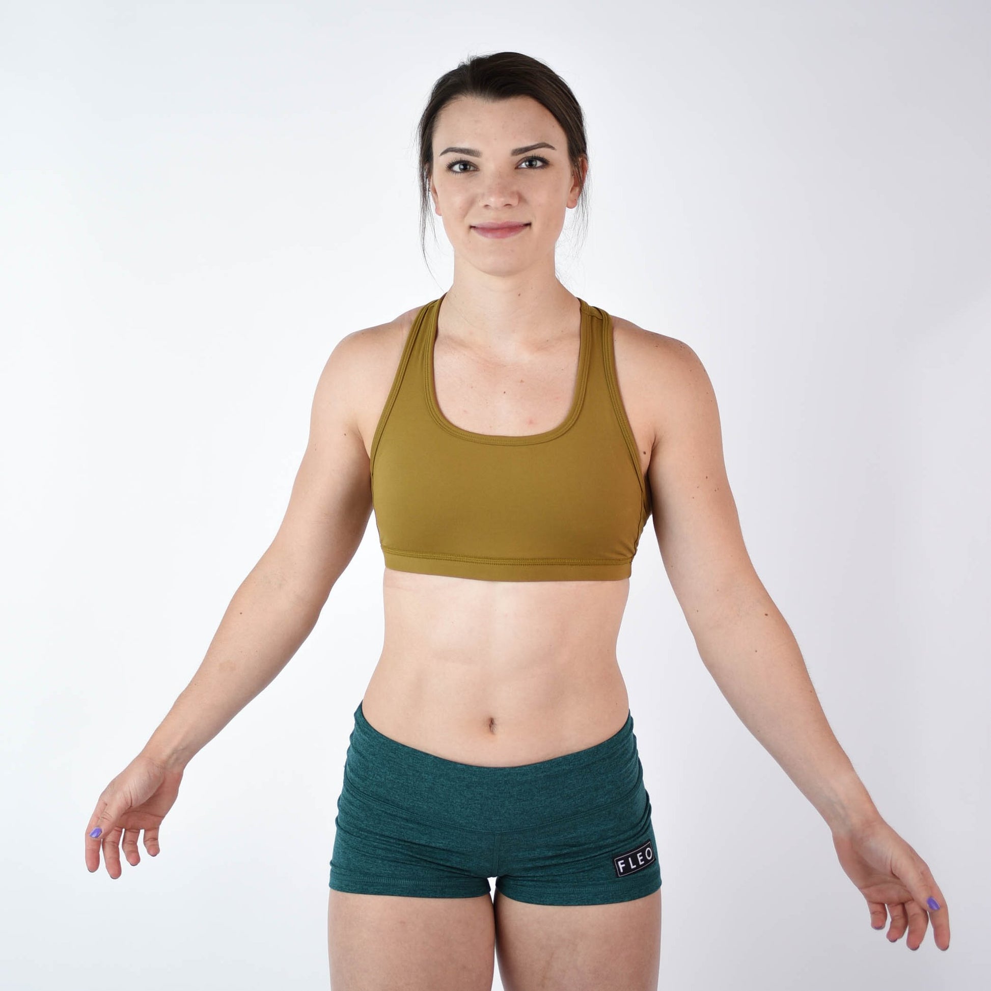FLEO Nora Sports Bra - Amber Green - 9 for 9